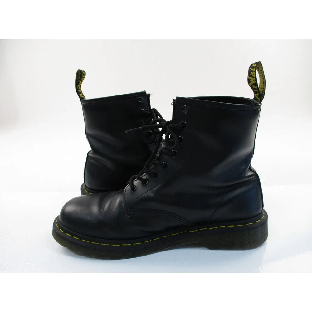 Dr. Martens 1460 Boots Mens 11 Black Leather 8-Eye Utility Classic Combat